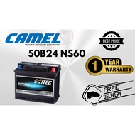 DELIVERY+INSTALLATION PROVIDED)Battery Kereta Hitec NS60/50B24L/R/LS/RS Car Battery-WIRA,WAJA,SAGA,V