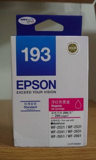 1. Epson 193 原廠洋紅色墨 C13T193383