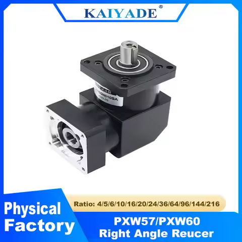 Right Angle Nema23 Nema24 PXW57 PXW60 Planetary Reducer for CNC Stepper Servo Motor - Various Reduct