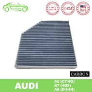 Audi A6 4G C7 A7 4G8 A8 4H D4 Carbon Cabin Air Filter Active Carbon OE 4H0819439