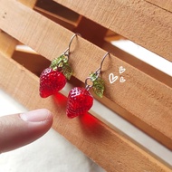 HONEY MELLON - E72 Earrings (Ear Hook)/ Stainless Steel - STRAWBERRY
