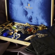 古董義大利白色展示盒 珠寶盒 W277