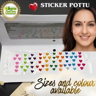 Pottu Love Pottu Bindi Heart shape Bindi Sticker Pottu Love shape Sticker pottu Sticker Bindi Maroon