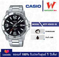 casio นาฬิกาข้อมือผู้ชาย สายสเตนเลส รุ่น MTP-VD01 : MTP-VD01D-2B MTP-VD01D-1B คาสิโอ้ MTP-VD01D สายเ