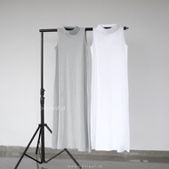 Bayleaf.id Gina Inner Maxi Dress Katun Tanpa Lengan/Sleeveless Basic