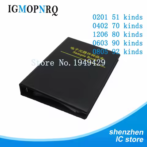 0201 0402 0603 0805 0402 SMD Chip capacitor kit 950PCS~4600PCS capacitor sample book 38~92Value 10uf