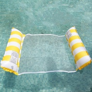Inflatable Water Floating Lounge Chair For Adults Bow Design 4 Tube Air Bed Pool Float Hammock O7h3