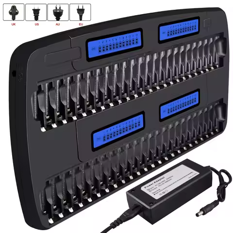 PALO 12/14/16/24/48 slots Fast Smart Intelligent charger AA AAA battery charger for 1.2V AA AAA NiMH