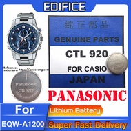 ถ่าน สำหรับนาฬิกา Casio EQW-A1200 จาก Panasonic รุ่นCTL920 CTL920F TOUGH SOLAR (คำเตือน! ควรแกะถ่
