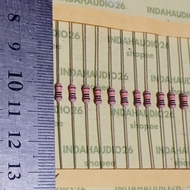 PINK 100K 1/4W 1% copper feet resistor 100 k 1/4 watt 100 kilo ohm 1/4 w 1/4watt 1 percent 100k quar
