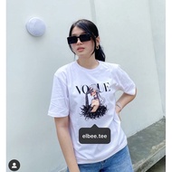 T-shirt aesthetic V0gu3 Whit3 Tee