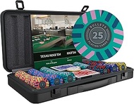 Bullets Playing Cards | Poker Set Salvatore | 300 Clay Poker Chips (10 g) with Aluminum Case, Plasti