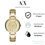[Official Warranty] Armani Exchange AX5316 Women's Stainless Steel Watch 38mm Water Resistant Watch 