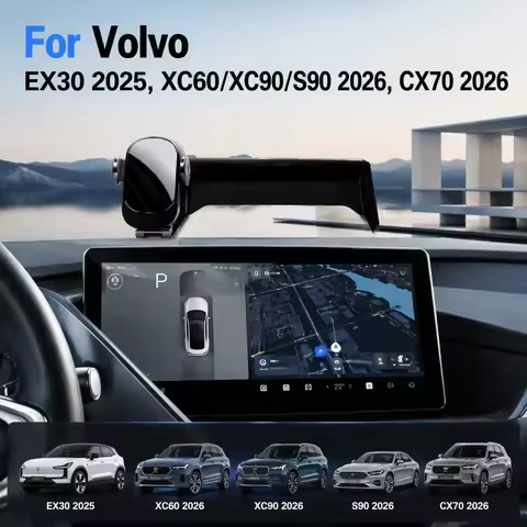 Car Phone Holder Special Screen Mount Bracket For Volvo EX30 2025,XC60/XC90/S90 2026,CX70 2026 Inter