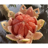 ส้มโอทับทิมสยามไซร้1.5-1.7kg กล่องละ5ลูก