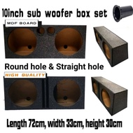 12 inch sub woofer box set round hole & Straight hole MDF board sub woofer box 12inch double set