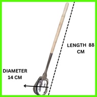◴ ∣ UCHOOZ Extra Long Sandok Wood Handle Ladle for Big Cooking