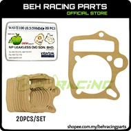 APPLE BLOCK GASKET (53/59/0.5MM) 20PCS/SET  EX5 DREAM /WAVE100 /EX5 CLASS 1/CT100/SYM E BONUS/DEMAK