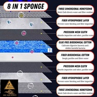 8D Aquarium Filter Sponge (Reusable)