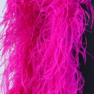 New WCFeatherS 6ply Rose Ostrich feather boa Real ostrich Scarf Wed