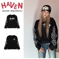Haven Studio men's and women's long-sleeved T-shirt made of 300gsm Cotton, loose format