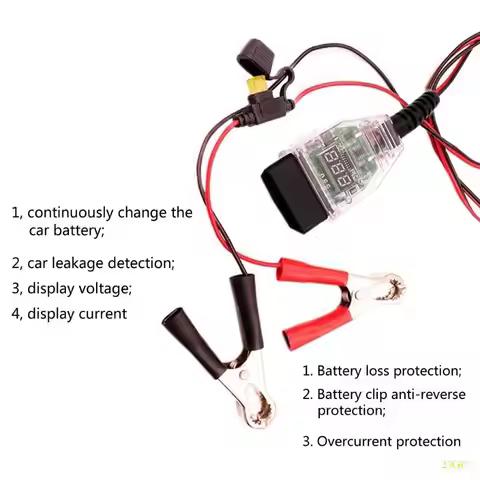 23GC Universal Professional OBD2 Automotive Battery replacement Tool Car Computer Memory Saver Digit