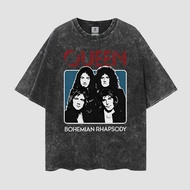 Queen Bohemian Rhapsody Vintage T-shirt Style Oversize Washed Tee