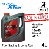 Hyundai Xteer G500 15w40 Mineral Engine Oil 4L API SL