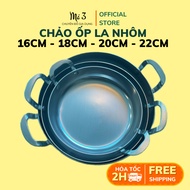 Flat bottom aluminum omelet pan of all sizes 16cm - 18cm - 20cm, frying eggs, frying food, bread pan