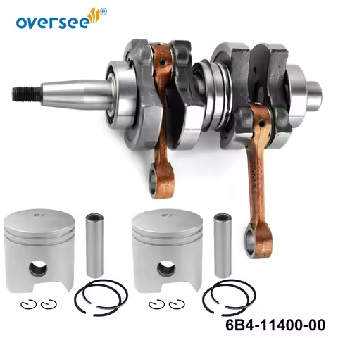 6B4-11400-00 Crankshaft Assy For Yamaha 2T 9.9HP 15HP Outboard Engine Parsun T15D 6B4-11400