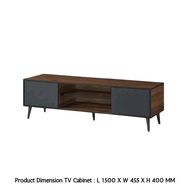 Wonderful Furniture 5 Feet TV Cabinet / TV rack / Storage Cabinet / 150 cm Side Table / Long Table / Meja Storage