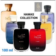 Rasasi Hawas Quintuplet Bundle (Hawas, Hawas Ice, Hawas Fire, Hawas Black, Hawas Elixir) 100 ml