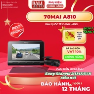 <Genuine> 70mai A810 Ultra HD dash cam with integrated GPS ADAS, supports Rear cam, supports 4G