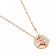 MARC JACOBS M0012398-715 COIN CRYSTAL PENDANT NECKLACE,ROSE GOLD, 191267795294 (SMJ113)