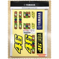 Sticker ORIGINAL YAMAHA motor helmet VR46 Valentino Rossi 46