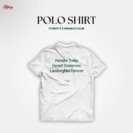 FLYBOY POLO SHIRT - MONACO CLUB - BLACK & WHITE