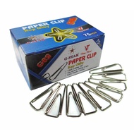 Combo of 10 boxes of G-62 paper clips with round heads made from high quality metal (750 paper clips