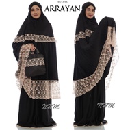 Arrayan's Latest Prayer Robe, Arrayan Black Adult Pleated Prayer Robe