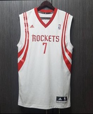 近新正品Adidas NBA ROCKETS 火箭隊LIN 林書豪7號電繡/燙印運動籃球衣 S