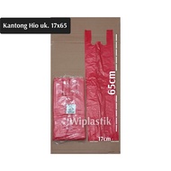 MERAH Long Red Plastic Hio Bag with Fireworks, size 17x65 24x65/ 28x65 Incense Plastic, Long Plastic
