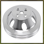 Double Groove Aluminum Alloy Big Block Water Pump Pulley for    396 454 2 Groove Short Water Pump