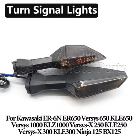 Motorcycle Turn Signals Lights Indicators For Kawasaki ER-6N ER650 Versys 650 1000 KLZ1000 Versys-X 