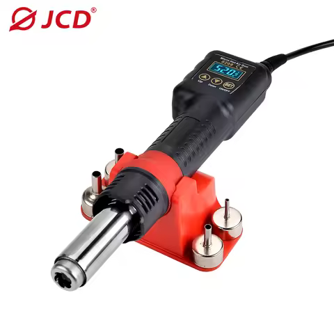 JCD New 8208 Heat Gun T210 Soldering Station Soldering Iron Set Micro Rework LCD Digital Hair Dryer 