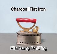 Charcoal Flat Iron Plantsa de Uling Cast Iron Body