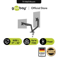 Goobay Single/Dual Monitor Mount With Gas Spring - Black (17-32")