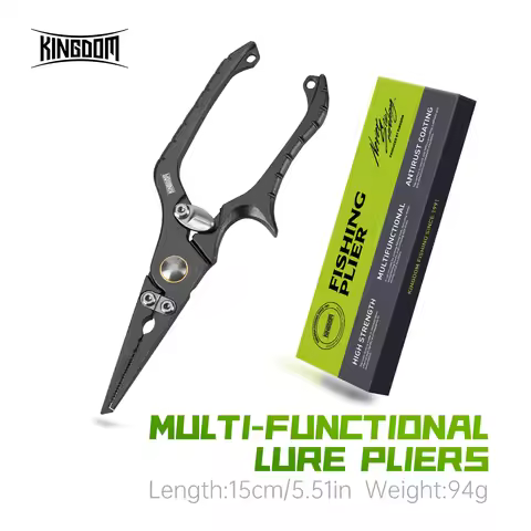 Kingdom Fishing Pliers 15cm 97g Split Ring Hooks Remover Fishing Tackle Stainless-steel Multifunctio
