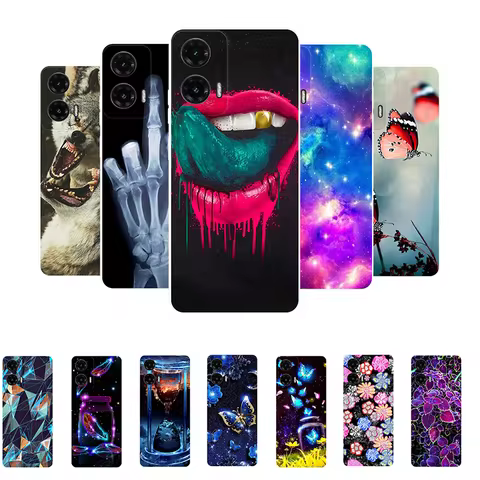 For Motorola Moto G35 5G Case G 35 Bumper Soft TPU Cartoon Silicone Back Cover for Moto G35 Phone Ca