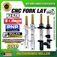 ESPADA RACING CNC Fork Lay PRO For Y15ZR Y15 ZR Y15 V1 V2 GOLD SIAP RENDAH 1.5 INCHI PNP TEBAL Y15 C