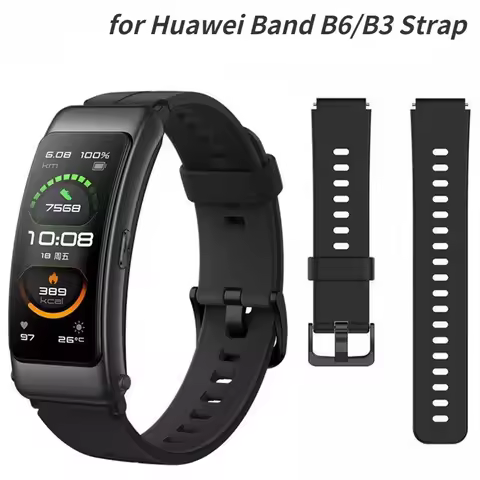 16mm Original Silicone Strap For Huawei TalkBand B6 B3 Smartwatch Bracelet Comfortable Wristband for