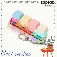 TOPTOOL Finger Keyboard Cap, DIY Keyboard Relief Stress Fidget Keychain,  Keys Button 2/4/9 Keys Key